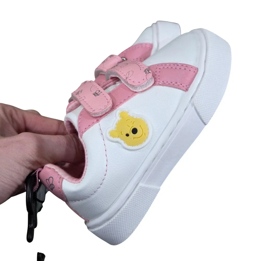 Disney Baby Winnie the Pooh Toddler‎ Sneakers Size 5 Pink White Velcro NEW